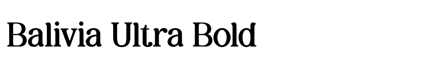Balivia Ultra Bold